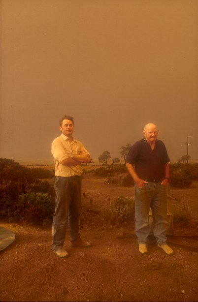 AJC and Peter Robertson: thick-as-thieves. Prungle, 2002