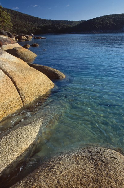 Morning light on granite, Wilson Promontory NP, Victoria
